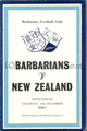 Barbarians v New Zealand 1967 rugby  